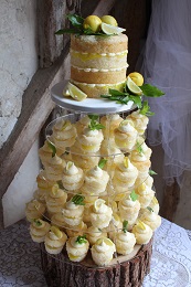 vegan lemon curd wedding cupcakes